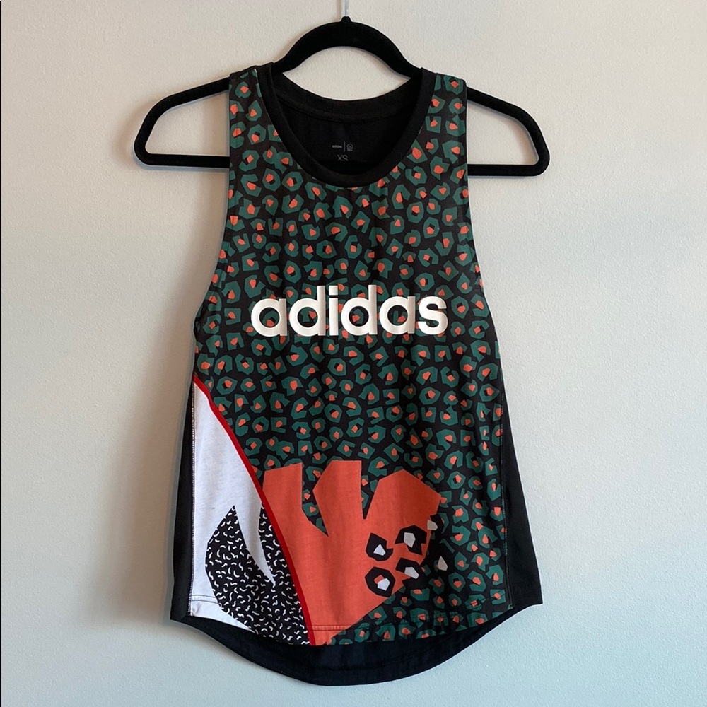 Adidas x FARM Rio Multicolored Graphic Sport Tank Top